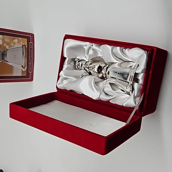 Silver plated snowman bell - Picture 2 of 5